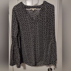 Michael Kors flower print Bell sleeve blouse